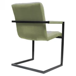 Best HomingXL Eetkamerstoel - Lara met leuning - stof Element lichtgroen 11