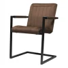 HomingXL Eetkamerstoel - Lara met leuning - stof Element grijsbruin 05
