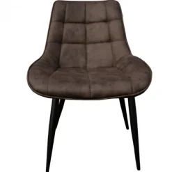 Sale Bo Lundgren Eetkamerstoel - Loena - stof Cowboy retro lederlook antraciet