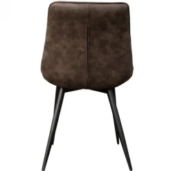 Sale Bo Lundgren Eetkamerstoel - Loena - stof Cowboy retro lederlook antraciet