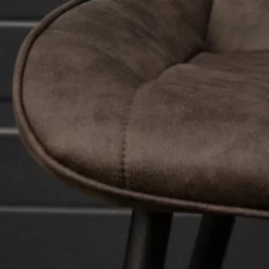 Sale Bo Lundgren Eetkamerstoel - Loena - stof Cowboy retro lederlook antraciet