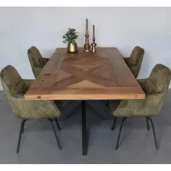 Outlet Bo Lundgren Eetkamerstoel - Peter - Draaibaar - stof Velours Adore rose