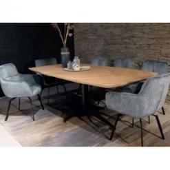 Outlet Bo Lundgren Eetkamerstoel - Peter - Draaibaar - stof Velours Adore rose