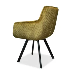 New Bo Lundgren Eetkamerstoel - Peter - Draaibaar - stof Velours Adore green