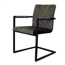 Best Bo Lundgren Eetkamerstoel - Rome - stof Adore Groen