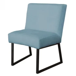 Discount HomingXL Eetkamerstoel - Rotterdam - geschikt voor ronde tafel - stof Element lichtblauw 16