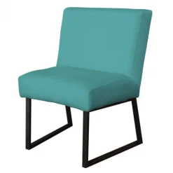 Clearance HomingXL Eetkamerstoel - Rotterdam - geschikt voor ronde tafel - stof Element turquoise 15