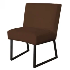 Clearance HomingXL Eetkamerstoel - Rotterdam - geschikt voor ronde tafel - stof Element donkerbruin 25