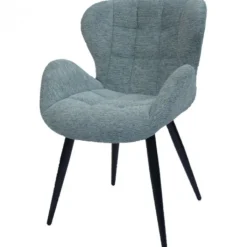 Online Bo Lundgren Eetkamerstoel - Simon - stof Fantasy geweven mineral blue