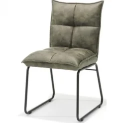 New Bo Lundgren Eetkamerstoel - Soft - stof Cowboy retro lederlook Olijfgroen