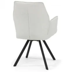 Best Bo Lundgren Eetkamerstoel - Tina - stof Teddy wit