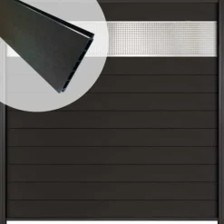 Elephant Schutting Aluminium Mix & Match antraciet/aluminium rooster (180 x 180 cm)