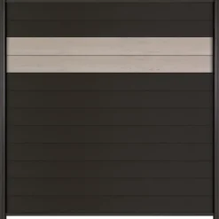 New Elephant Schutting composiet Mix & Match bicolorgrijs/ aluminium (180 x 180 cm)