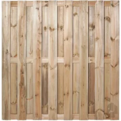 Best Elephant Schutting set grenen Finch recht 15L rvs groen geimpregneerd (7,54 meter)