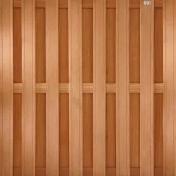 Discount Elephant Schutting set hardhout bankirai Timber recht 15L rvs v-groef (5,68 meter)