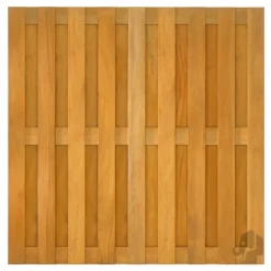 Outlet Elephant Schutting set hardhout almendrillo geolied recht 17L rvs (7,55 meter)