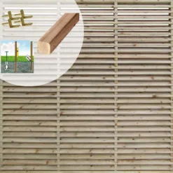 Best Elephant Schutting set vuren Trend louvre recht 30L groen geimpregneerd (5,67 meter)