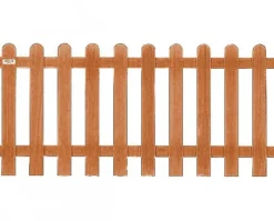 Outlet Elephant Tuinhek met poort set hardhout Bankirai Classic recht 10L ribbel (4,84 mtr)