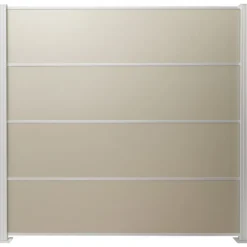 Clearance Elephant Zelfbouw schutting aluminium composiet zilvergrijs - Blank alu liggers - 180 x 180 cm