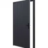 Online TrendHout Enkele plaatdeur XL met kozijn - linksdraaiend - zwart - 1200 x 2115 mm incl. beslag