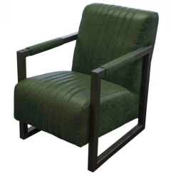New HomingXL Fauteuil - Capri - Lederlook Missouri groen 10
