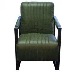 New HomingXL Fauteuil - Capri - Lederlook Missouri groen 10