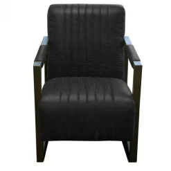 Online HomingXL Fauteuil - Capri - leer Colorado antraciet 01