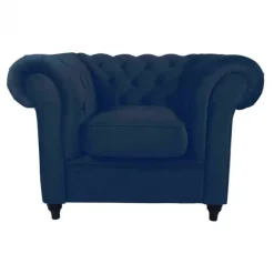 Outlet Dutch by HomingXL Fauteuil - Giethoorn - Kronos fluweel blauw 9