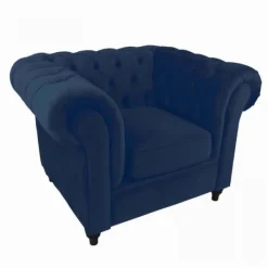 Outlet Dutch by HomingXL Fauteuil - Giethoorn - Kronos fluweel blauw 9