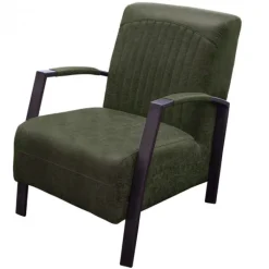 HomingXL Fauteuil - Giulietta - Lederlook Missouri groen 10