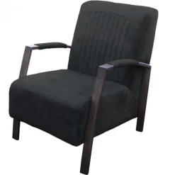 Best HomingXL Fauteuil - Giulietta - velours Adore antraciet 67