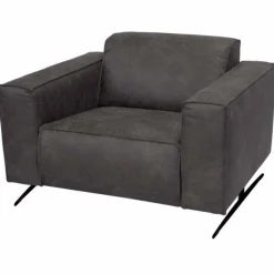 Hot HomingXL Fauteuil - Lambada - leer Hunter grijs 104