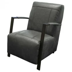 New HomingXL Fauteuil - Rosetta - lederlook Missouri antraciet 09