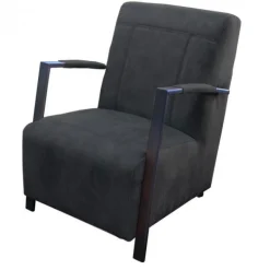 Best HomingXL Fauteuil - Rosetta - velours Adore antraciet 67