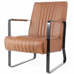 Best Bo Lundgren Fauteuil - Sanne - stof Vintage cognac