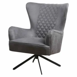 Outlet Bo Lundgren Fauteuil Daley | lederlook Soft antraciet