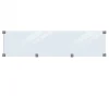 Outlet Plus Danmark Glasplaat - Gehard glas 6 mm helder glas zwart (174 x 44,6 cm)