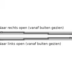 Best TrendHout Glazen schuifwand rechts schuivend - Hoog 2270 mm - Breed max. 2230 mm - RAL 9005