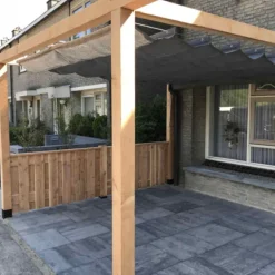 Hot Wovar Harmonica schaduwdoek antraciet - 370 x 500 cm