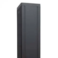 Best Elephant Hekpaal antraciet aluminium met kap en cypresse kern (6,8 x 6,8 x 99 cm)