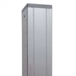 Elephant Hekpaal blank aluminium met kap en cypresse kern 6,8 x 6,8 cm