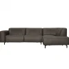 Sale HomingXL Hoekbank - Bolero - rechts - stof Kentucky antraciet 01