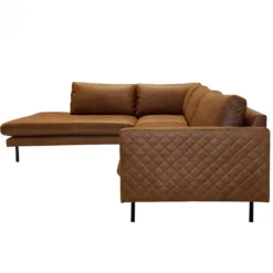 Hot HomingXL Hoekbank - Daisy - links - leer Colorado cognac 03