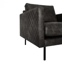 Best HomingXL Hoekbank - Daisy - rechts - leer Colorado antraciet 01