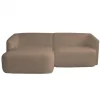 Clearance HomingXL Hoekbank - Evora - links - stof now or never taupe 16