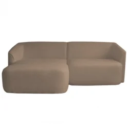 Clearance HomingXL Hoekbank - Evora - links - stof now or never taupe 16