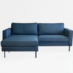 Clearance HomingXL Hoekbank - Frevo - stof Malmo donkerblauw 81