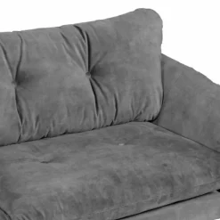 Best Bo Lundgren Hoekbank - Kuddar - links - velours Adore grijs 180