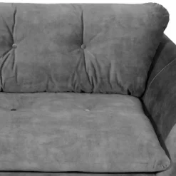 Best Bo Lundgren Hoekbank - Kuddar - links - velours Adore grijs 180