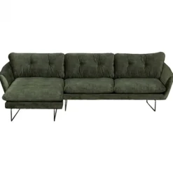 Clearance Bo Lundgren Hoekbank - Kuddar - links - velours Adore Hunter groen 156